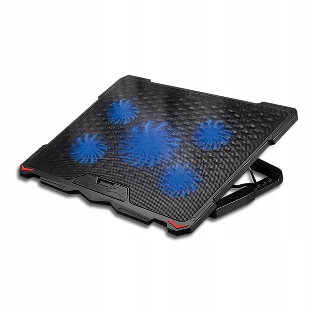 Platinet Notebook Cooler Pad Chladící Podložka 5 Fans 1500 Rmp 2USB Black [