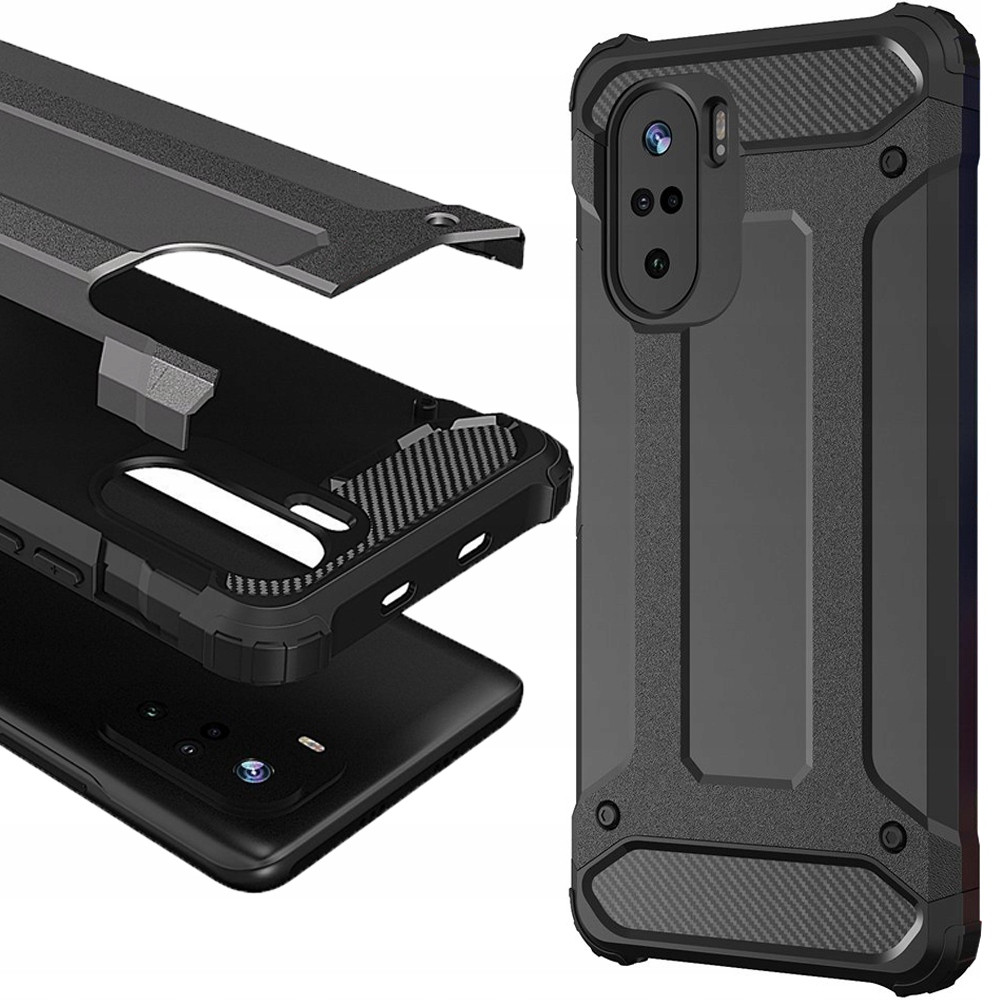 Hybrid Armor Pouzdro Case Kryt Pro Xiaomi Redmi K40PRO+/K40PRO/K40 Černé