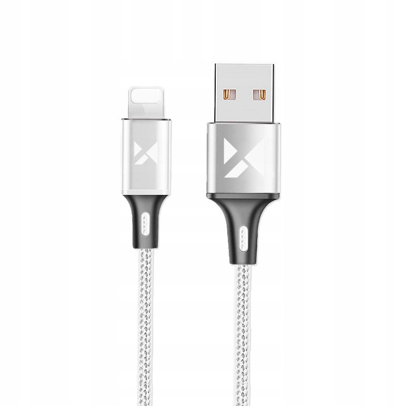 Wozinsky Kabel Rychlý Dlouhý Odolný Usb-lightning 2,4A 1M Bílý