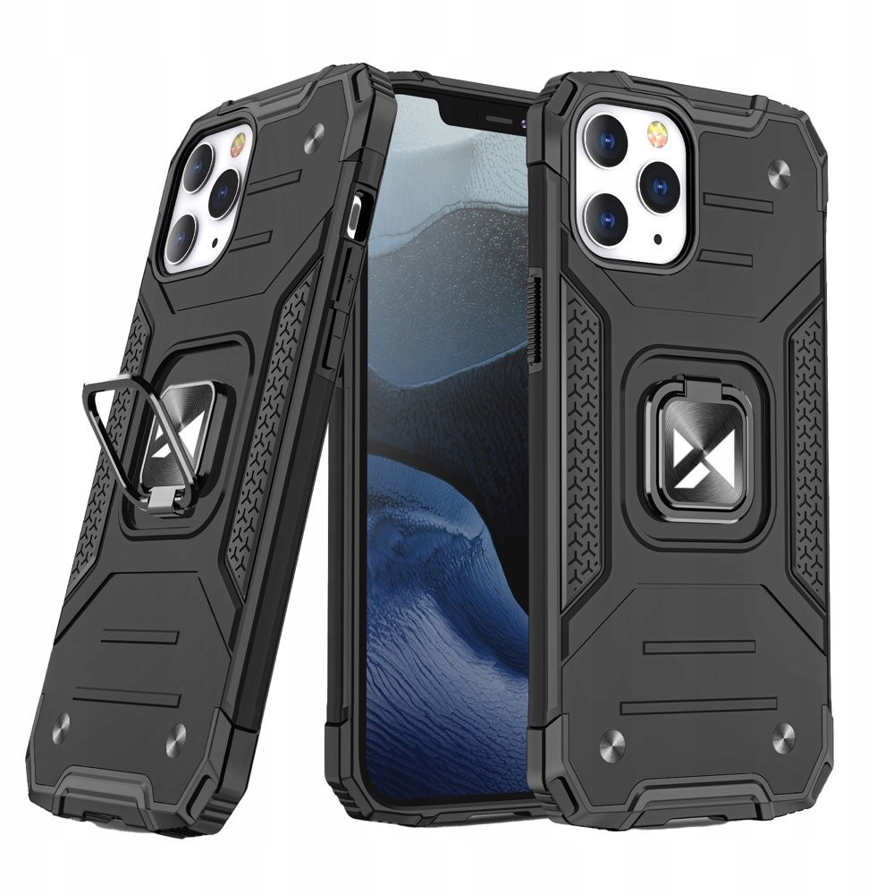 Wozinsky Pancéřové Pouzdro Case Kryt S Držákem Pro Iphone 12 Pro Max Černé