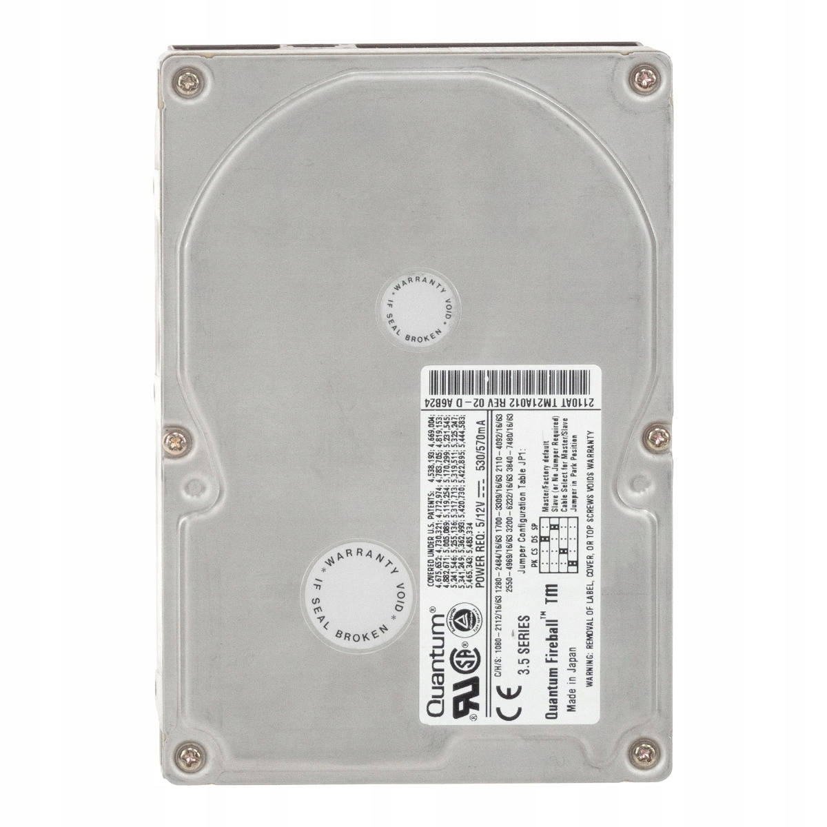 Quantum Fireball Tm 2110AT 2,1 Gb 4,5K Ata 3,5'' TM21A012