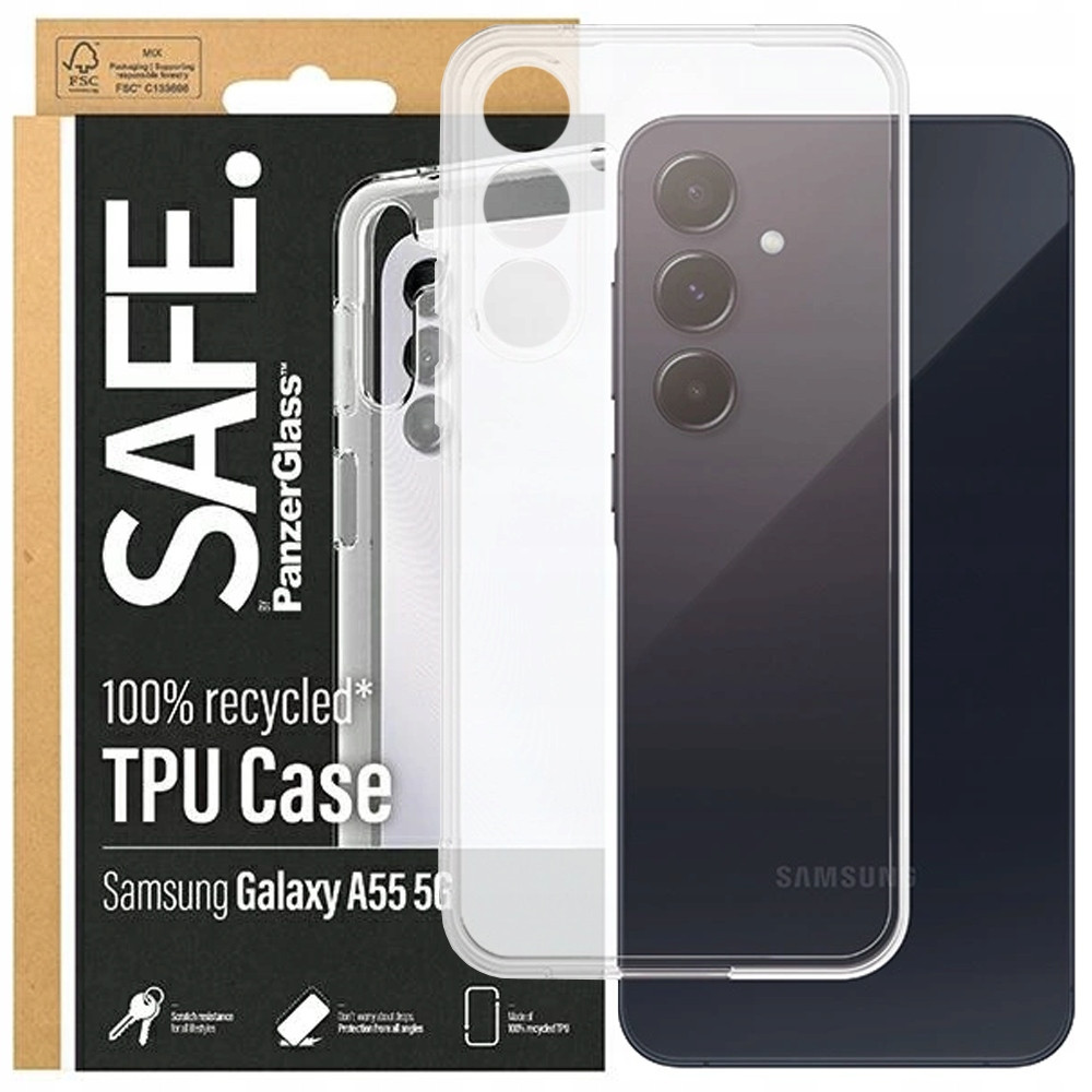 Safe Panzerglass Pouzdro Case Kryt Pro Samsung Galaxy A55 5G Čiré