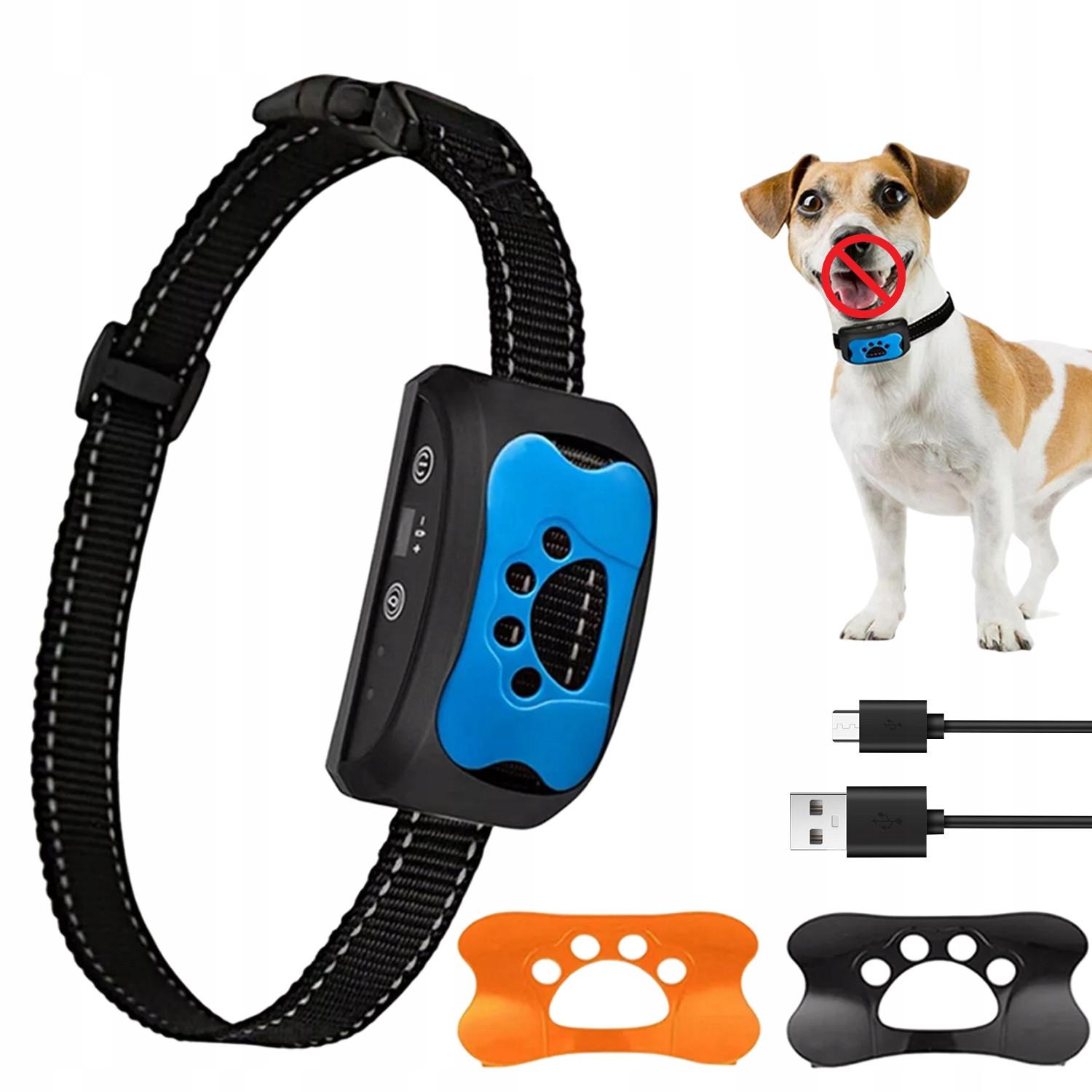 Elektrický Obojek Pro Psa Výcvikový Treser Černý