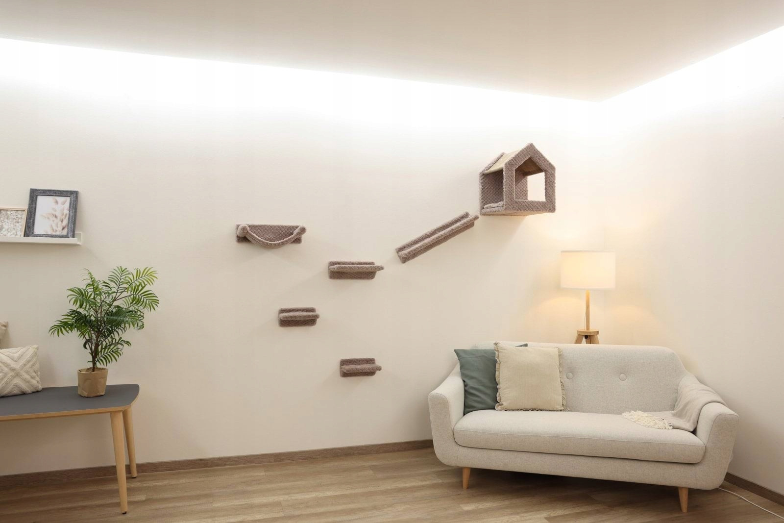 Lezecká stěna pro kočky, Monte Baldo, 6dílná, šedá, Kerbl