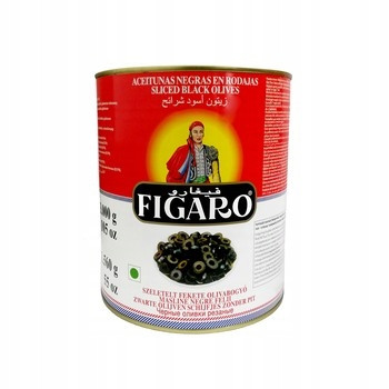 Černé Olivy Krájené 3000G/1560G Figaro