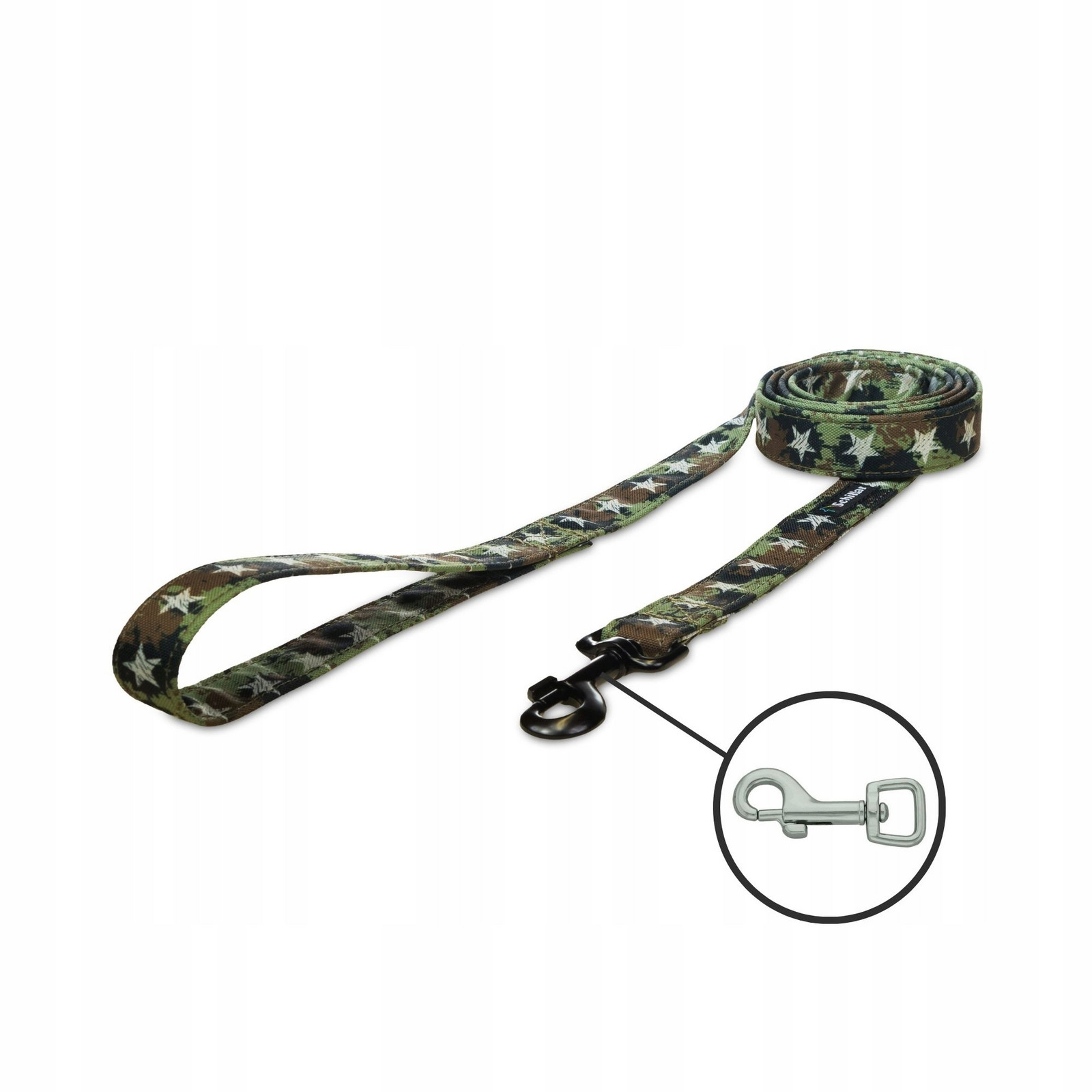 Vodítko městské pro malého psa military star maskáčový 150cm 15mm Xxs Xs