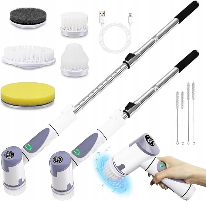 Elektrický čisticí kartáč s hlavicemi- Hojocojo