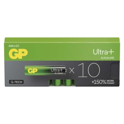 Alkalická baterie GP Ultra Plus AAA (LR03), 10 ks