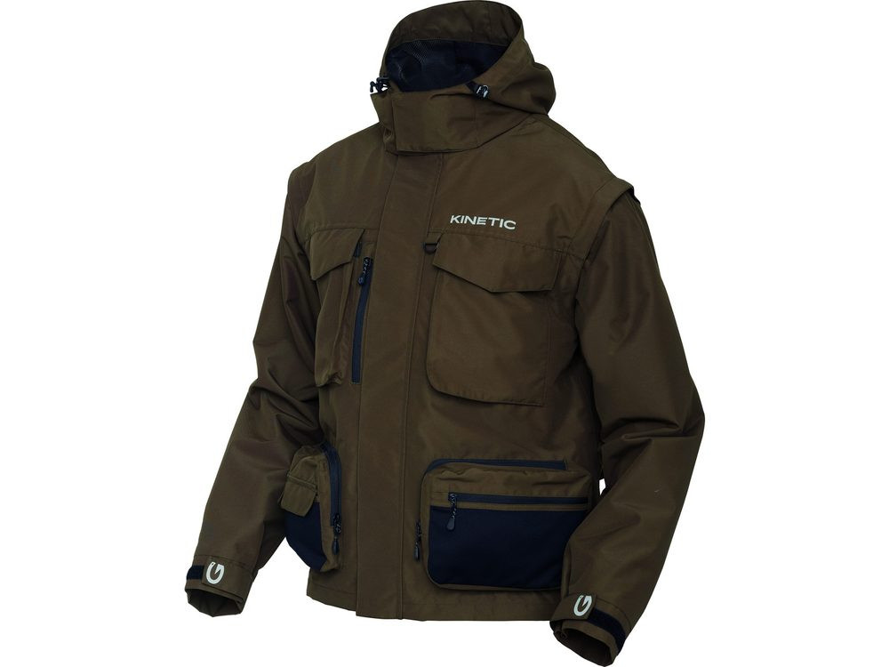 Kinetic Bunda Strider Zip-Off Jacket Olive - S