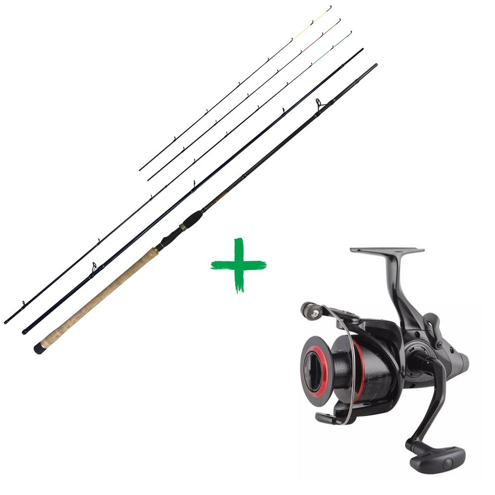 Chyť a pusť Prut Shipperke Feeder 3,6m 100g +  Okuma Ceymar Baitfeeder CMBF 340 AKCE!