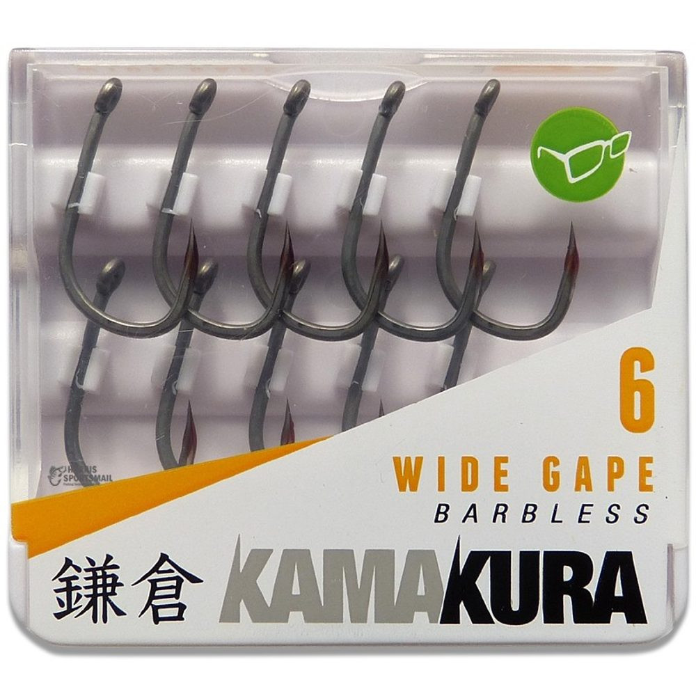 Korda Háčky Kamakura Wide Gape Barbless 10ks - vel.4