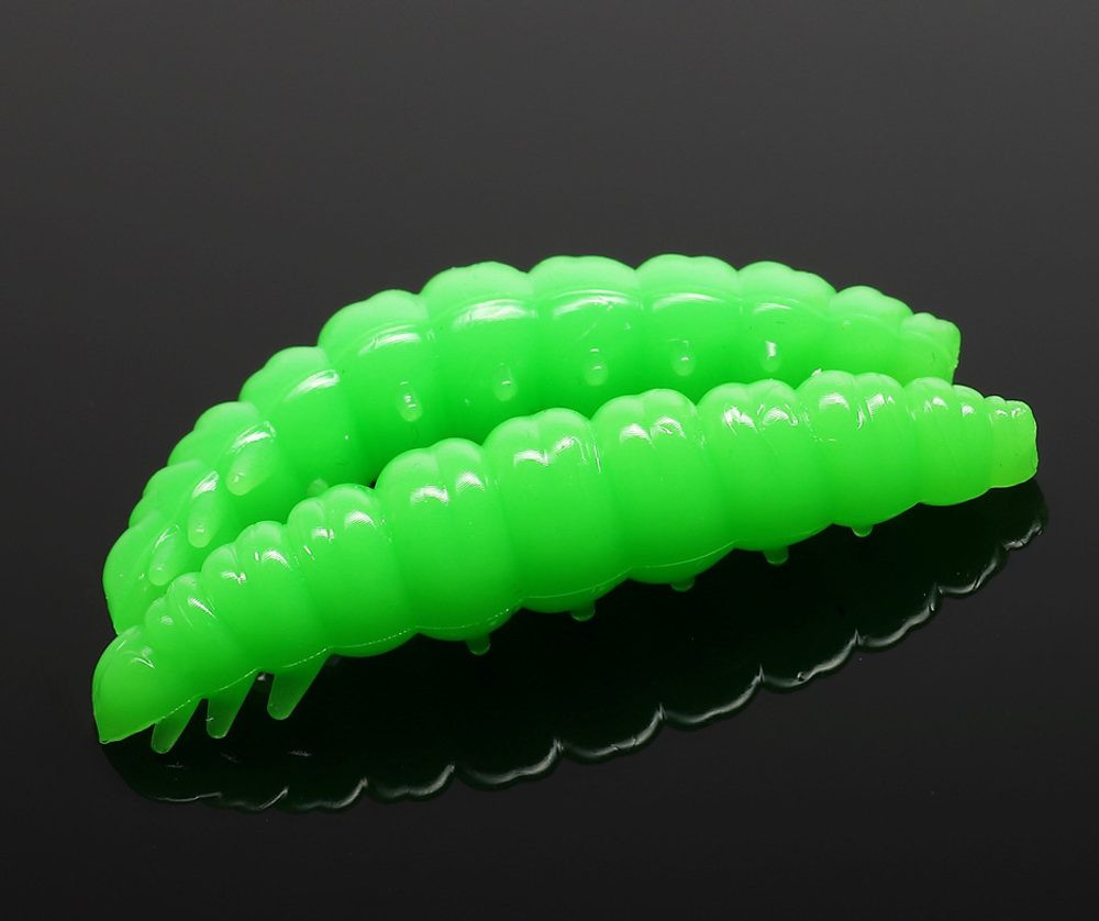 Libra Lures Larva Hot Green - 3cm 15ks