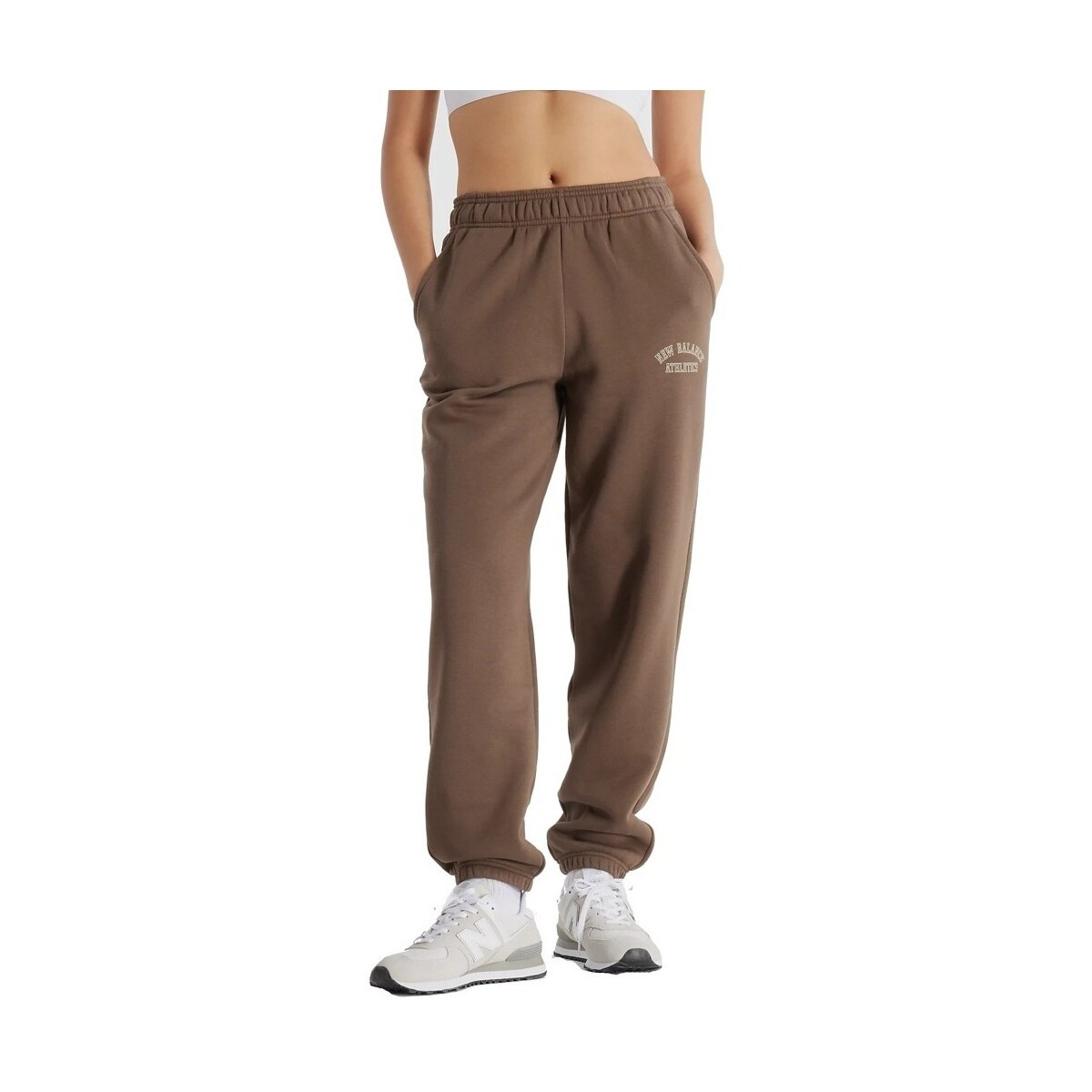 New Balance  GRAPHIC FLEECE JOGGER  Hnědá