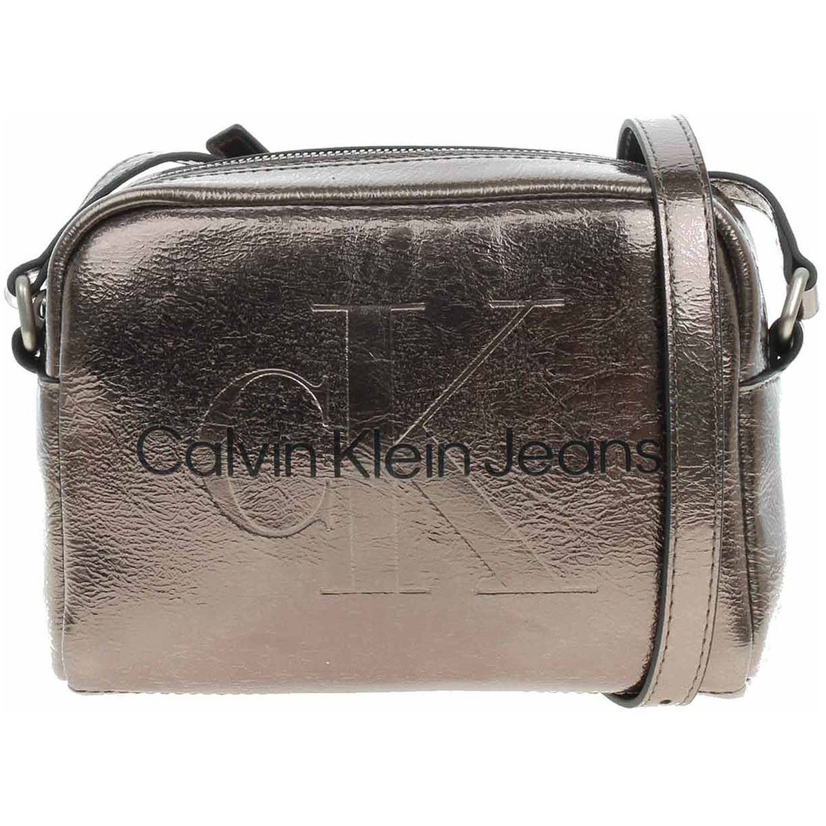 Calvin Klein Jeans  dámská kabelka K60K612731 ADA Gunmetal  Stříbrná