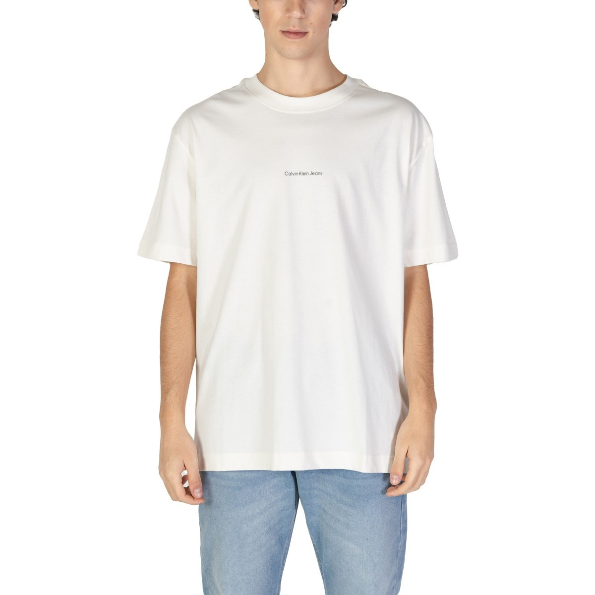 Calvin Klein Jeans  CITY GRID MAP TEE J30J325689  Béžová