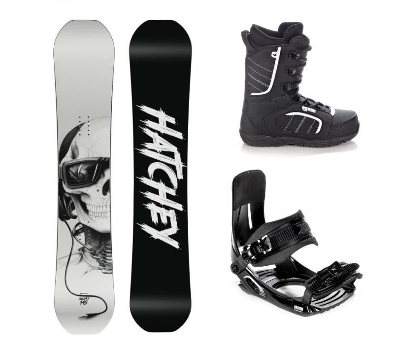 Hatchey Sillence freestyle snowboard + Croxer MP180 vázání + Raven Target obuv