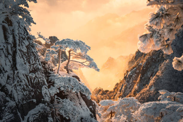 Jackyenjoyphotography Fotografie Beautiful scene of Huangshan  in, Jackyenjoyphotography, 40 × 26.7 cm