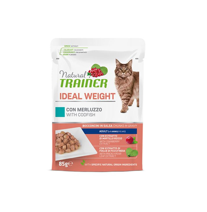 Kaps. Trainer Natural CAT SP. IDEAL WEIGHT treska  85g