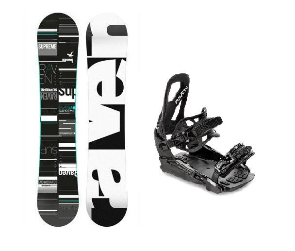 Raven Supreme black/mint dámský snowboard + Raven S230 Black vázání