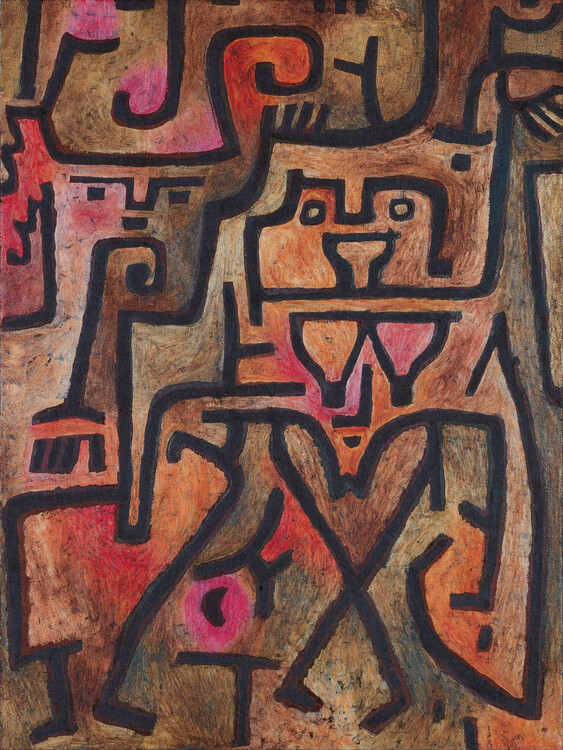 Paul Klee Obrazová reprodukce Forest Witches, Paul Klee, 30 × 40 cm