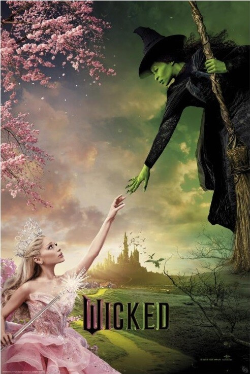 GB EYE Plakát, Obraz - Wicked - Elphaba & Glinda, 61 × 91.5 cm