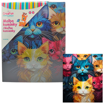 Diamantové malování - Koťátka 27 x 33 cm