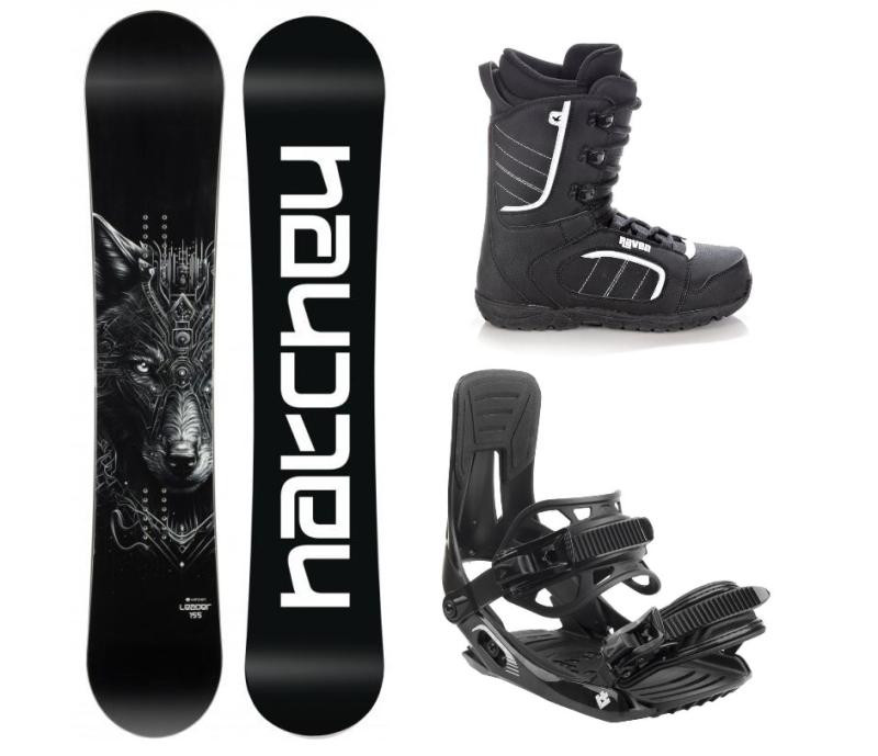 Hatchey Leader freestyle snowboard + Hatchey Tactic vázání + Raven Target obuv