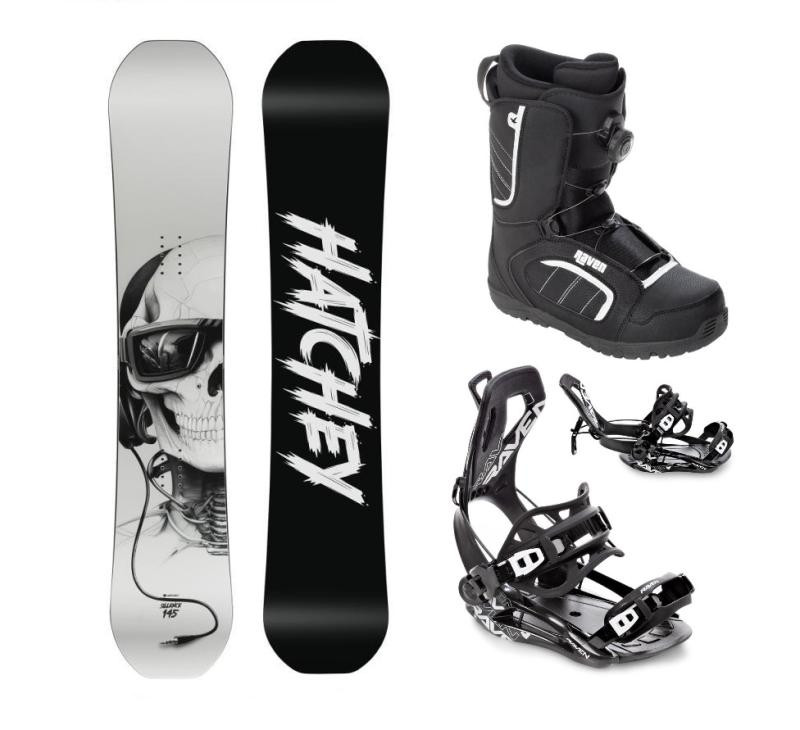 Hatchey Sillence snowboard + Raven Fastec FT360 black vázání + Raven Target ATOP obuv