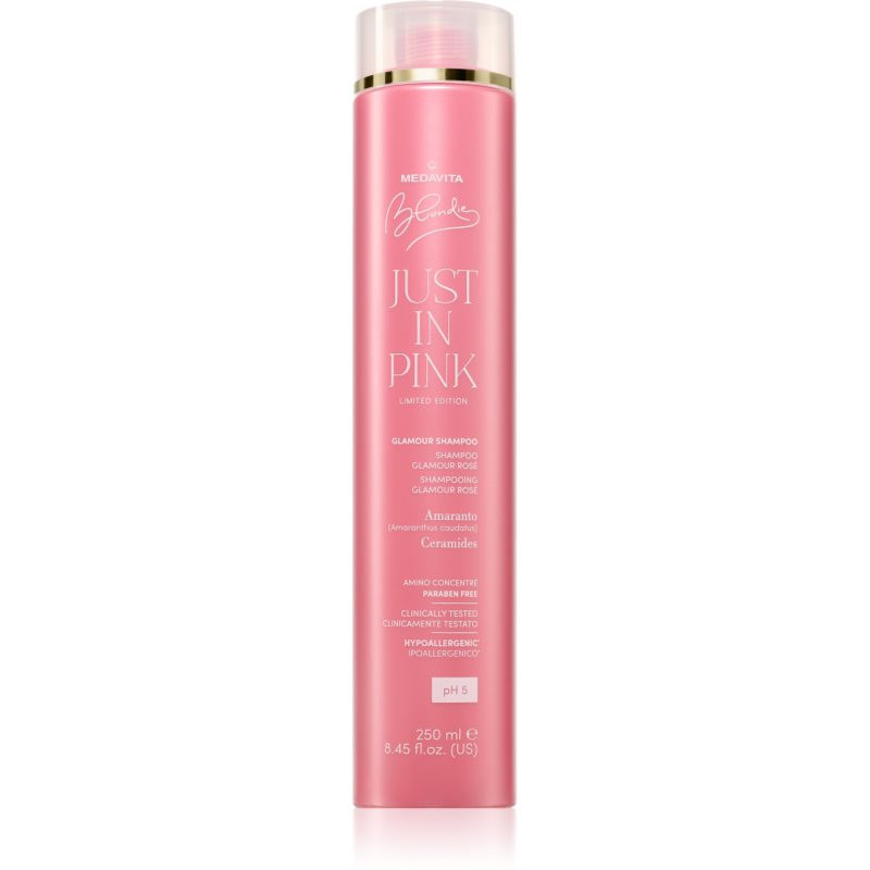 Medavita Blondie Just In Pink šampon pro blond vlasy pro zvýraznění barvy vlasů 250 ml