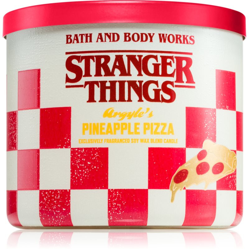 Bath & Body Works Stranger Things Argyle's Pineapple Pizza vonná svíčka 411 g