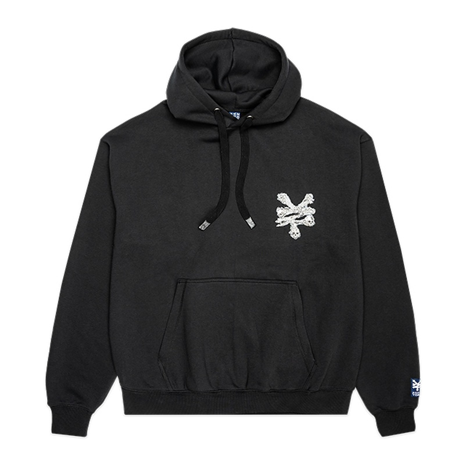 mikina ZOO YORK - Bones Hoodie Black (BLACK)