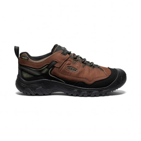 Keen Targhee IV WP Wide M bison/black pánské nízké nepromokavé kožené trekové boty 42 EUR