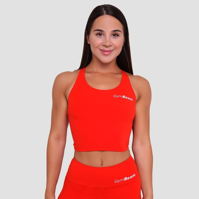 Dámský sportovní top BEAT Tangerine XS - GymBeam