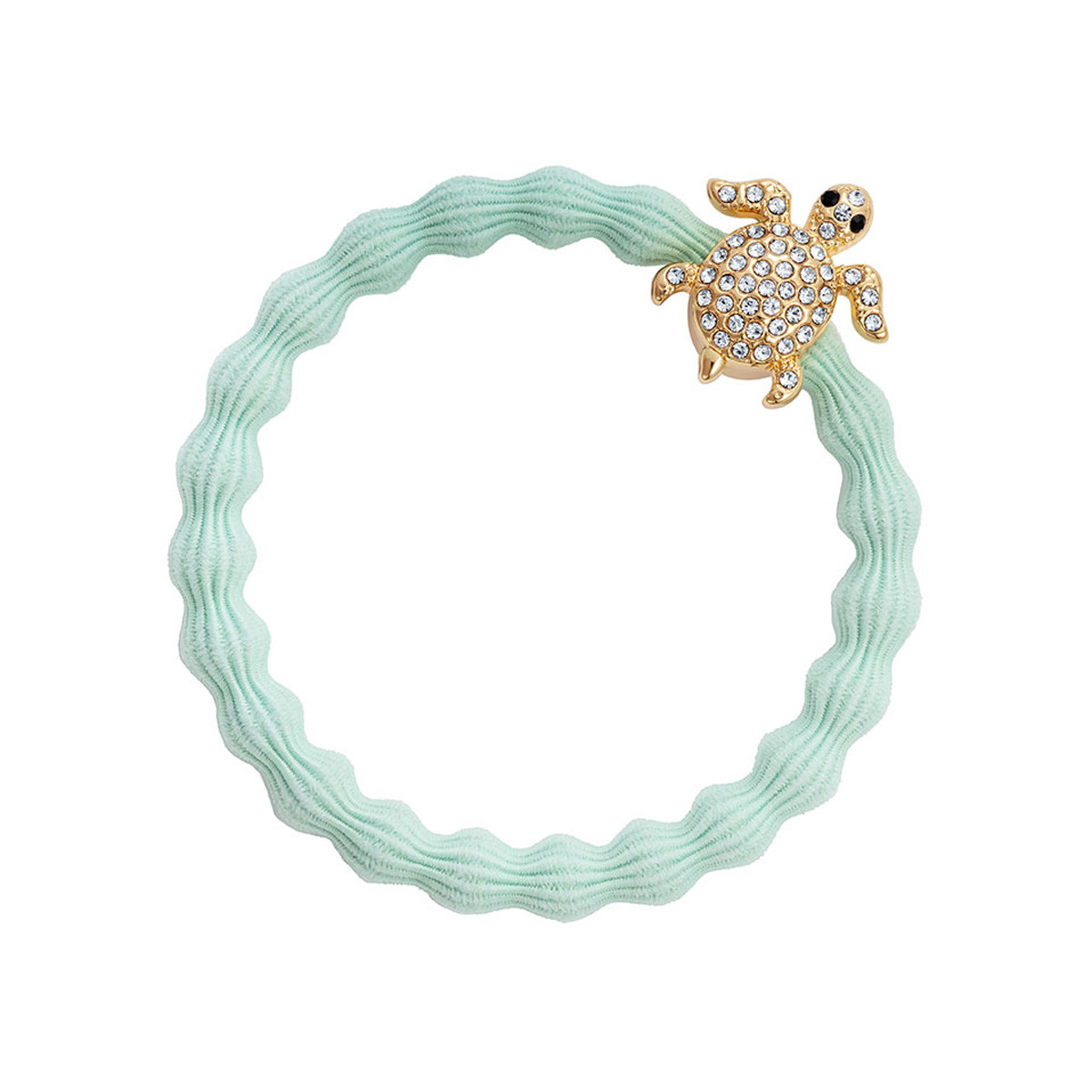 By Eloise London Gold Diamanté Turtle Mint