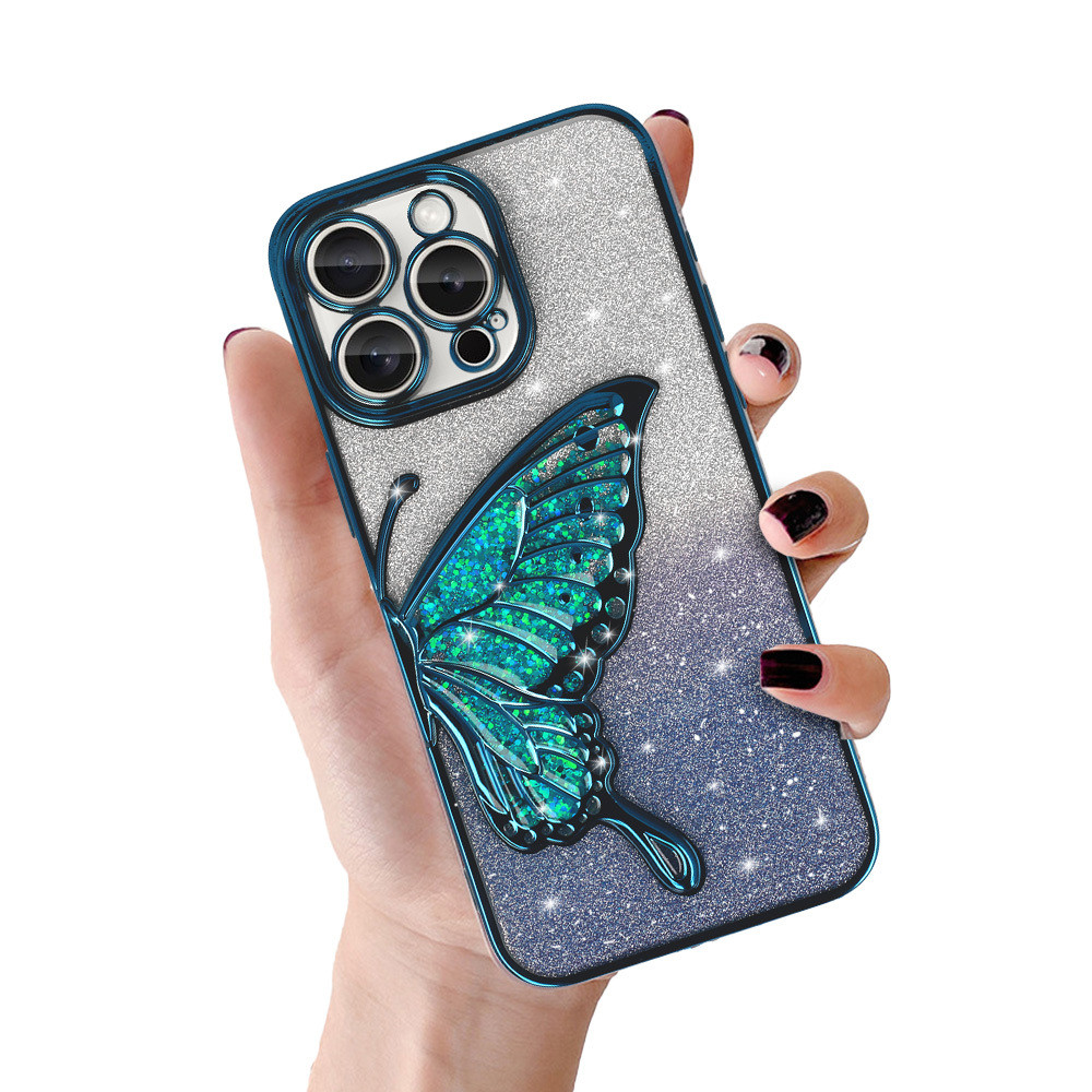 Zadní kryt Tel Protect Butterfly Water pro iPhone 14 modrý