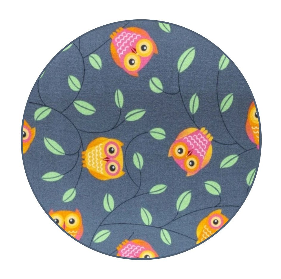 Dětský kusový koberec Little Owls kruh - 60x60 (průměr) kruh cm