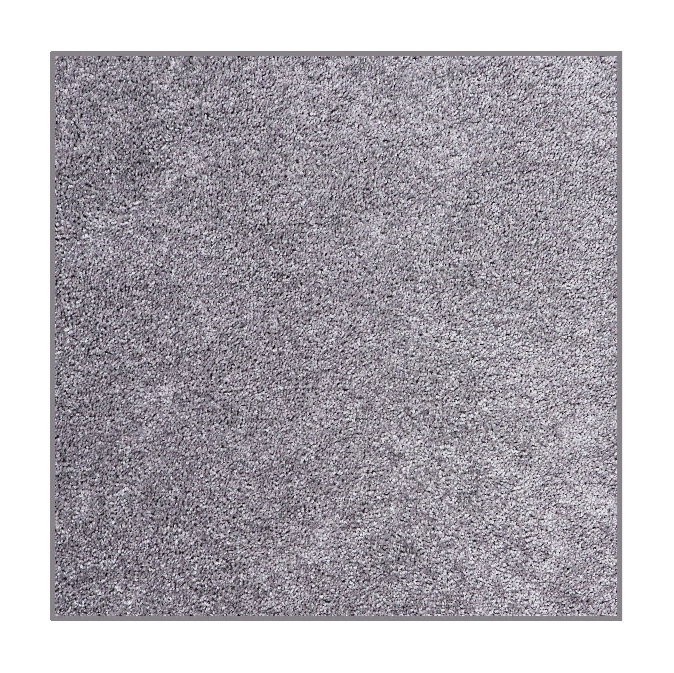 Kusový koberec Velur Ultra stříbrný čtverec - 60x60 cm