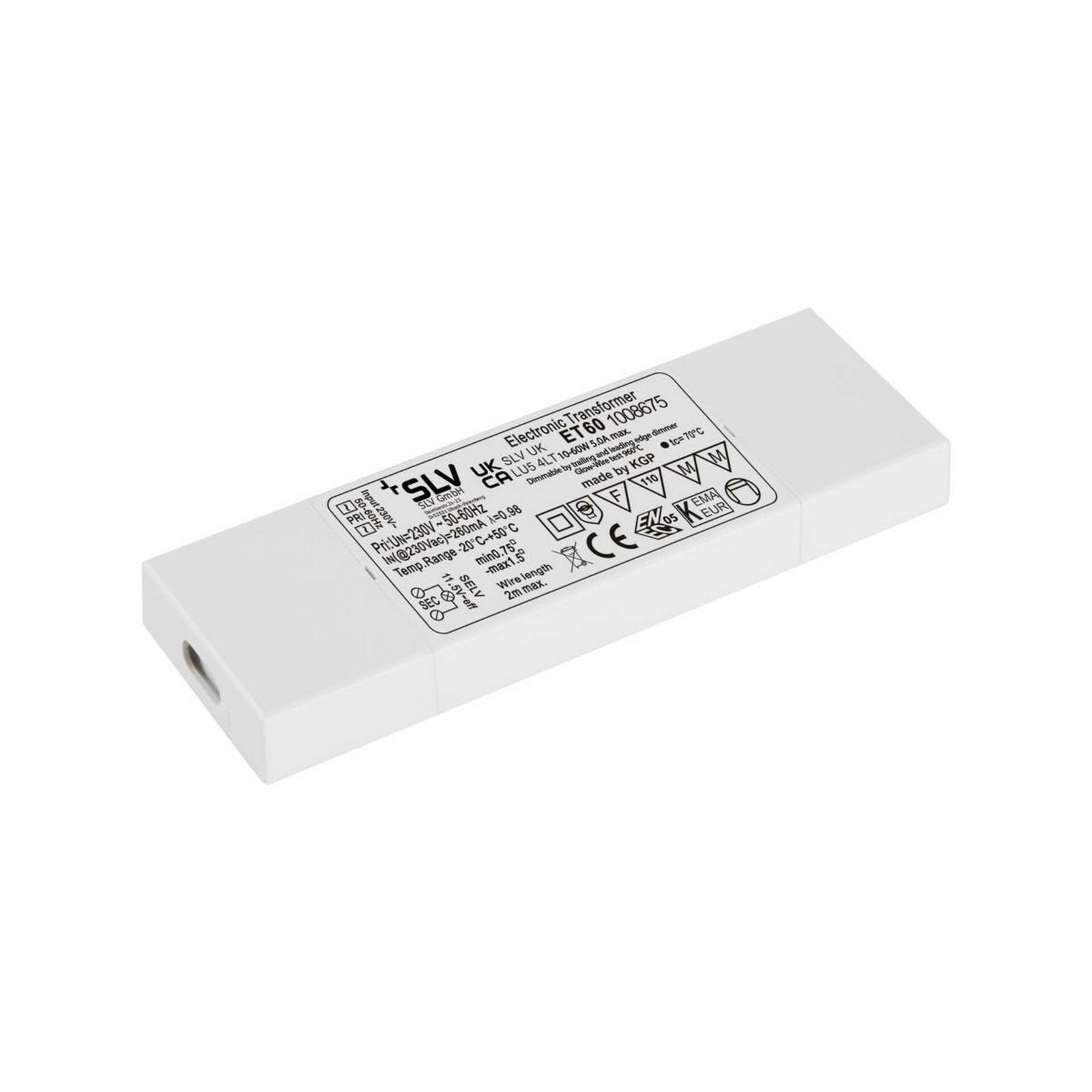 BIG WHITE (SLV) LED zdroj 60W 12V, fázově stmívatelné 1008675