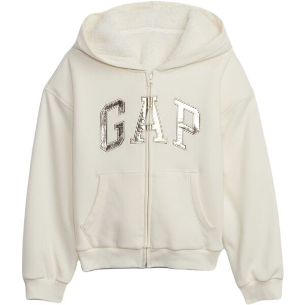 GAP COZY LOGO Dívčí mikina, bílá, velikost