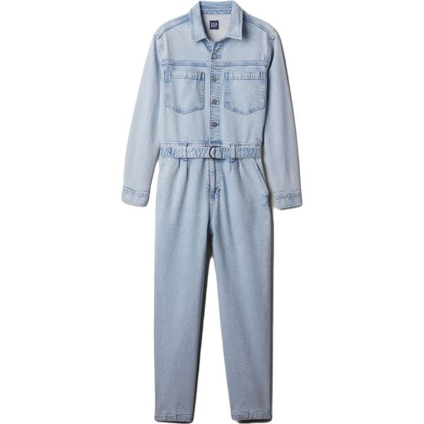 GAP LS DENIM BELTED JUMPSUIT Dámský overal, , velikost