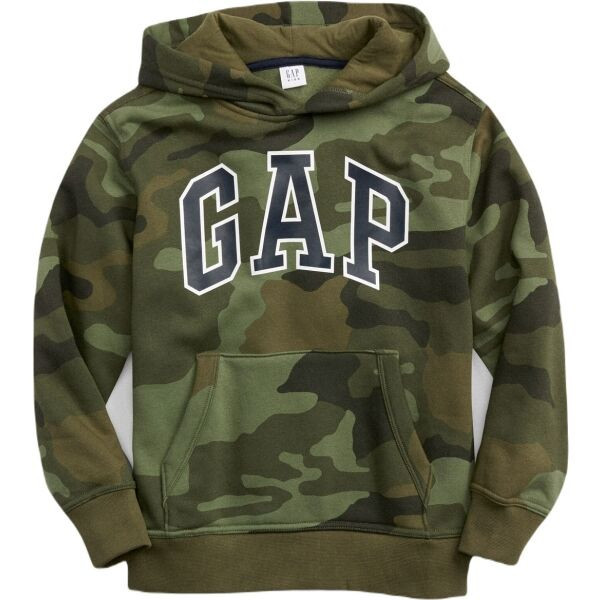 GAP V-CAMO ARCH Chlapecká mikina, khaki, velikost