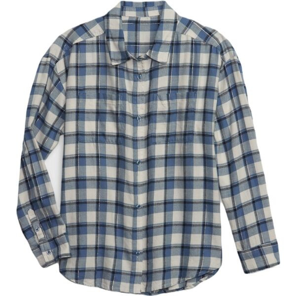 GAP LS FLANNEL Dívčí košile, modrá, velikost