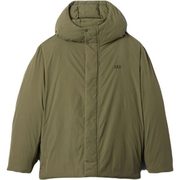 GAP INTL HOODED LOGO Pánská bunda, khaki, velikost