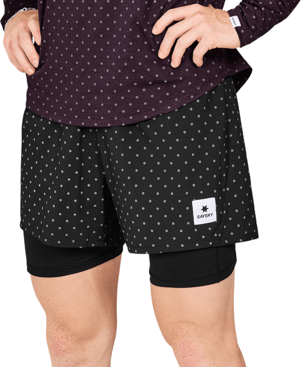 Šortky Saysky Reflective Polka 2 In 1 Pace Shorts 5