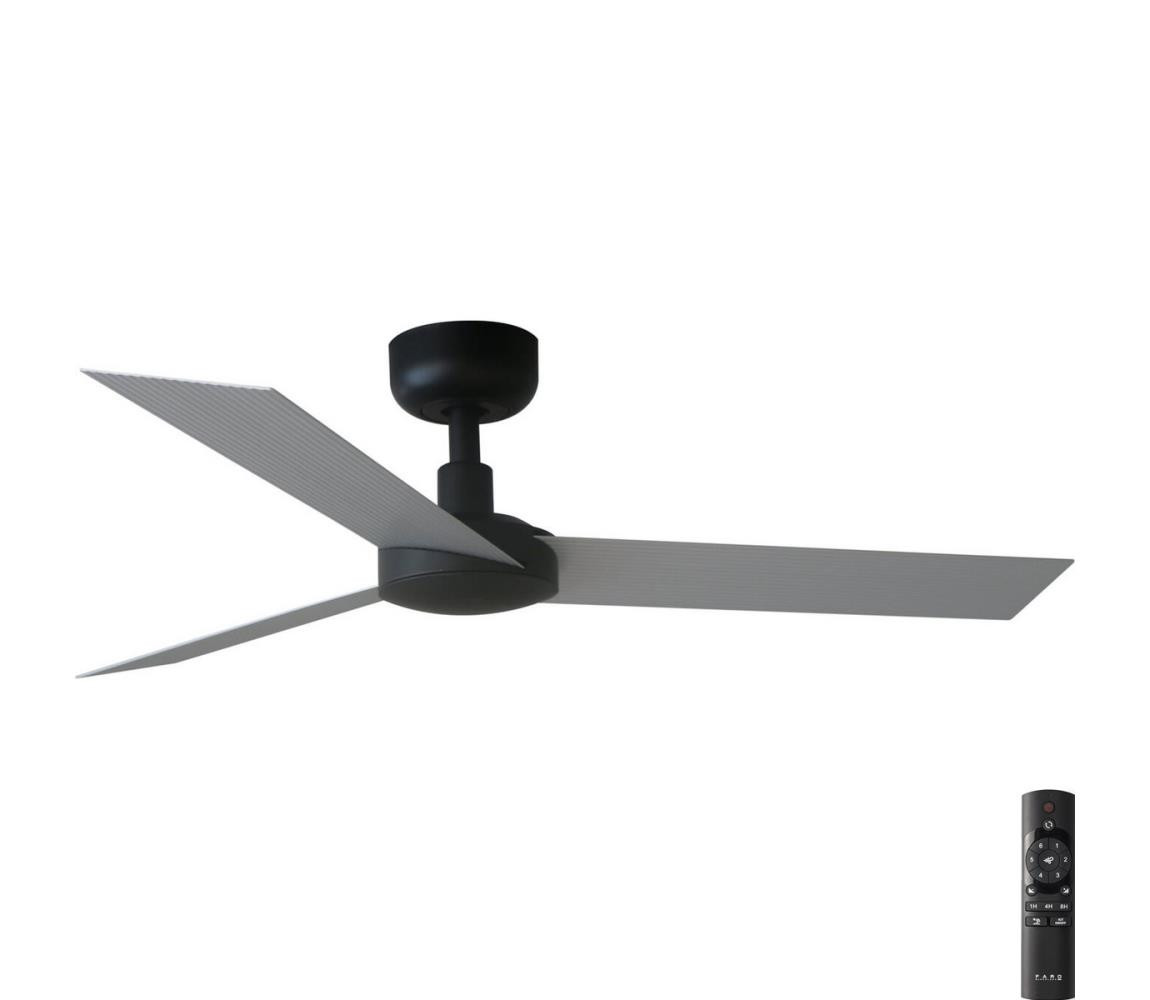 FARO Barcelona FARO 34287 - Stropní látor CRUISER XL černá pr. 160 cm + dálkové ovládání