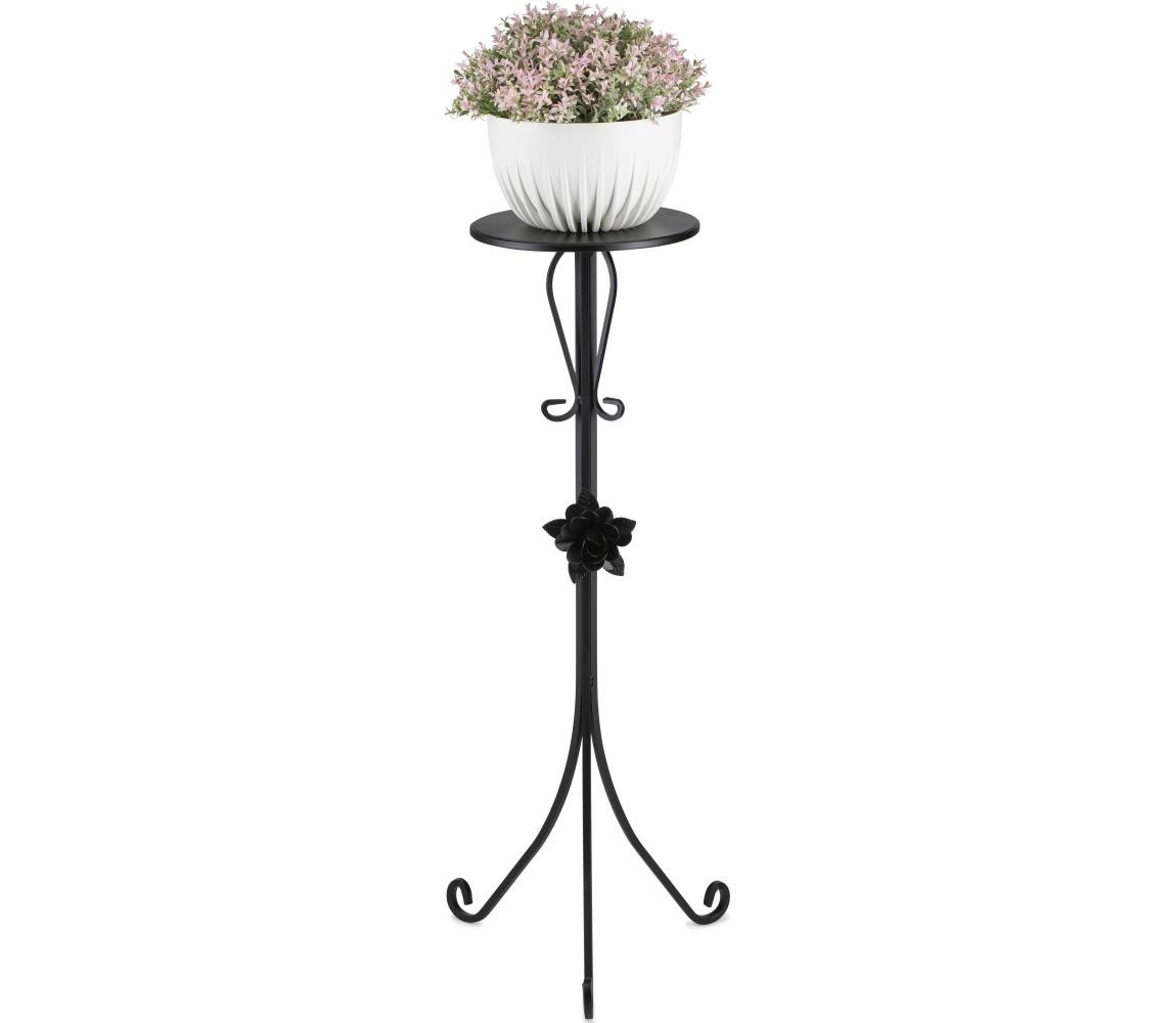 HowHomely Stojan na květiny 95x39 cm černá