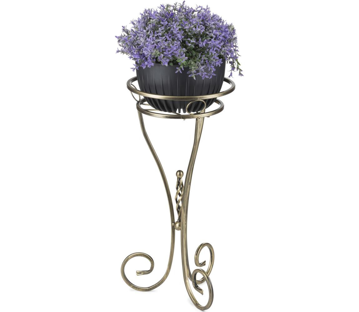 HowHomely Stojan na květiny 60x28 cm zlatá