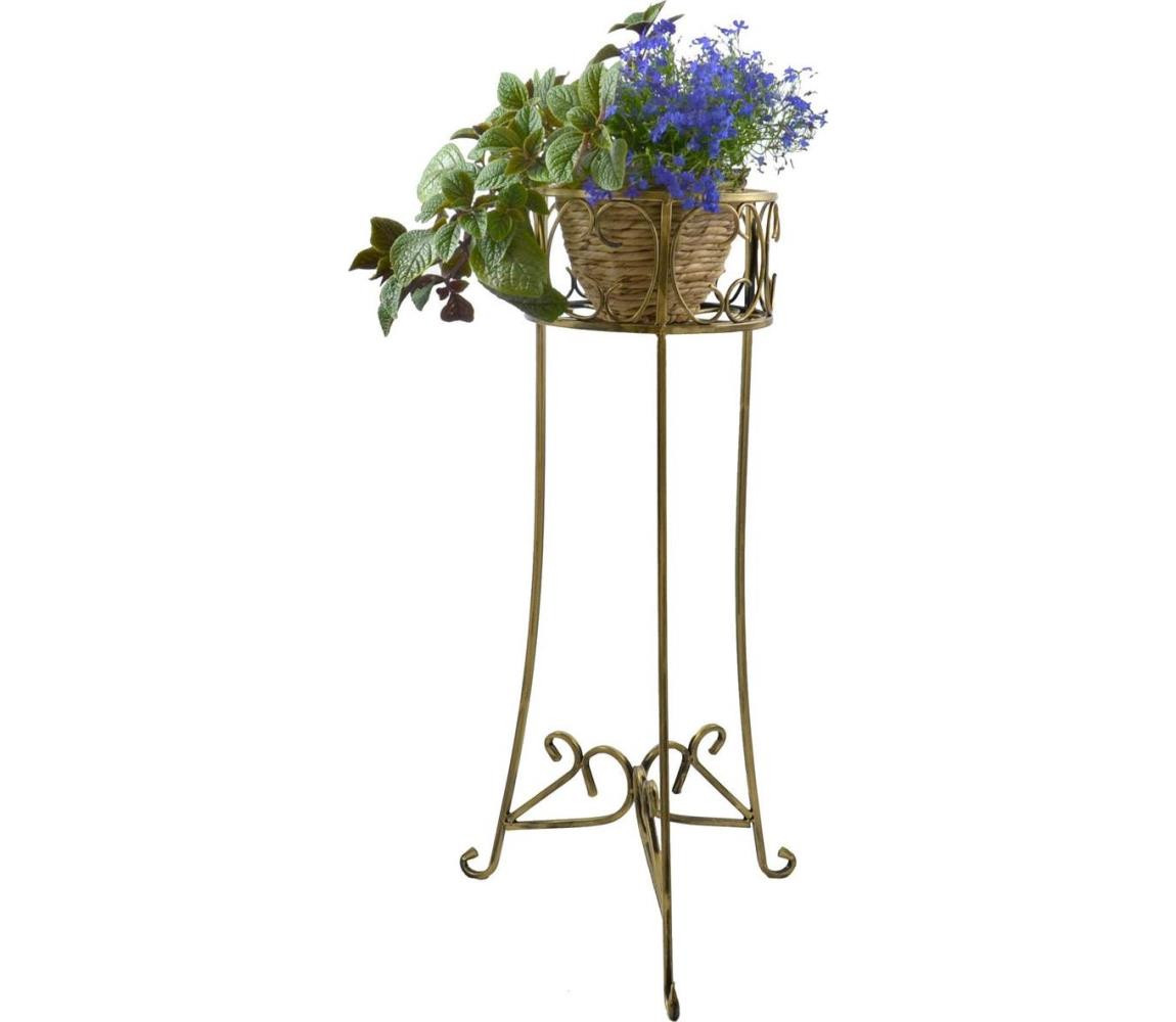 HowHomely Stojan na květiny 88x28 cm zlatá