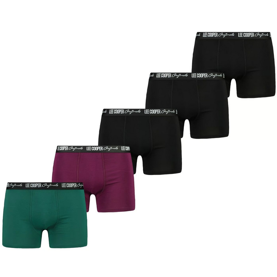 5PACK pánské boxerky Lee Cooper vícebarevné (PO41013-1) XL, trenky / trenýrky