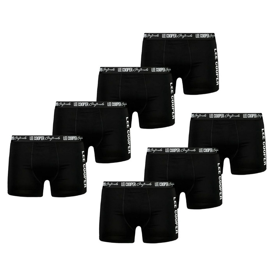 7PACK pánské boxerky Lee Cooper černé (PO41014) XXL, trenky / trenýrky